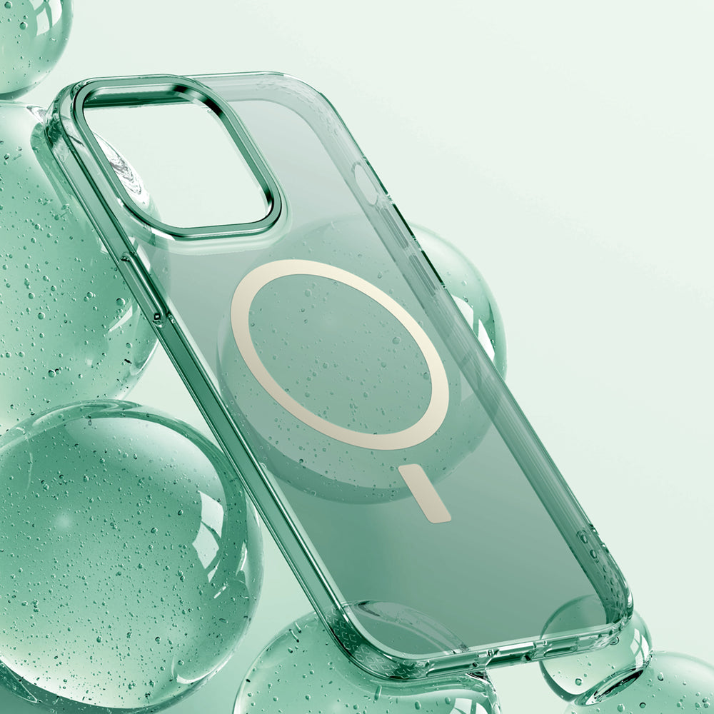 Suitable for iPhone15ProMax transparent magnetic hard case